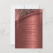 Bronze Burgund Glitter Sweet 16e verjaardag Kaart (Voorkant)