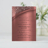 Bronze Burgund Glitter Sweet 16e verjaardag Kaart (Staand voorkant)