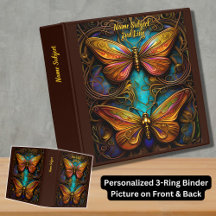 Bronze Butterflies op Aqua Blue