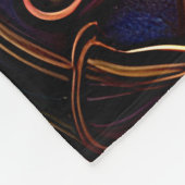 Bronze Butterflies op Aqua Blue Fleece Deken (Hoek)