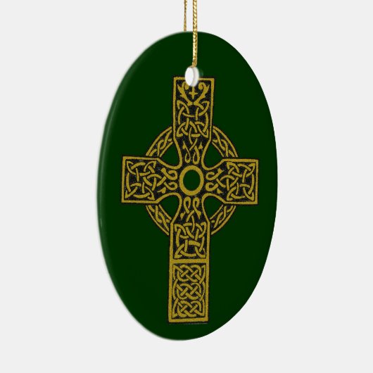 Bronze Celtic Cross Keramisch Ornament (Rechts)