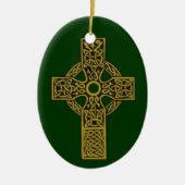 Bronze Celtic Cross Keramisch Ornament (Voorkant)