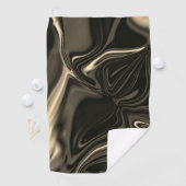 Bronze curves boven bruinbeige achtergrond golfhanddoek (Insitu)