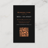 Bronze Diamond Paint Swirl Design – Custom Visitekaartje (Achterkant)