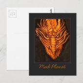 Bronze Dragon Head Briefkaart (Voorkant / Achterkant)