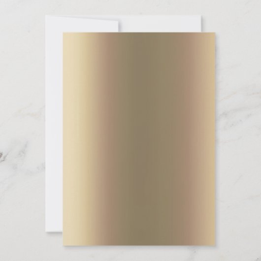 Bronze Dragon Medieval Castle Metallic Birthday Kaart (Achterkant)