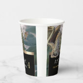 Bronze Dragon Medieval Castle Metallic Birthday Papieren Bekers (Rechts)