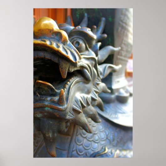 Bronze Dragon - Shanghai, China Poster (Voorkant)
