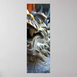 Bronze Dragon - Shanghai, China Poster 12x36