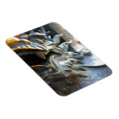 Bronze Dragon Statue - Shanghai, China Magnet Magneet (Rechterzijde)