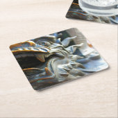 Bronze Dragon Statue - Shanghai, China Onderzetter (Schuin)