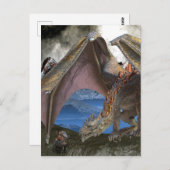 Bronze Dragon VS Warrior Briefkaart (Voorkant / Achterkant)