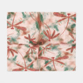 Bronze Dragonflies Fleece Deken (Voorkant (Horizontaal))