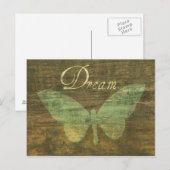 Bronze Dream Butterfly Briefkaart (Voorkant / Achterkant)