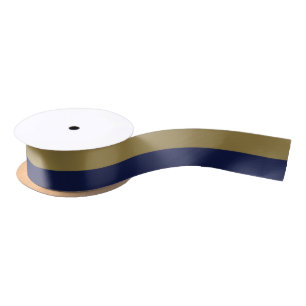Bronze en Blue 1,5-inch breedband Satijnen Lint