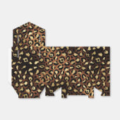 Bronze en Gold Leopard Bedankdoosjes (Uitgevouwen)