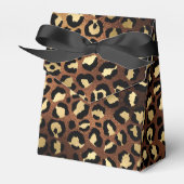 Bronze en Gold Leopard Bedankdoosjes (Voorkant Zijde)