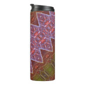 Bronze en groen leder 13 thermosbeker (Geroteerd rechts)