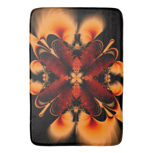 Bronze Feather Fractal Badmat (Voorkant Verticaal)