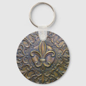 Bronze Fleur D' Lis Sleutelhanger (Voorkant)