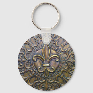 Bronze Fleur D' Lis Sleutelhanger