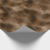 Bronze Flourishes Cadeaupapier (Hoek)