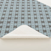 Bronze Flowers Sherpa Deken (3/4)