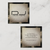 Bronze Foil DJ Square Visitekaartje (Voorkant / Achterkant)