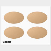Bronze Folie bedrukt Ovale Sticker (Vel)