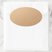 Bronze Folie bedrukt Ovale Sticker (Tas)