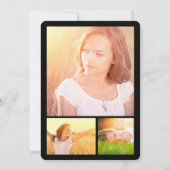 Bronze Folie Stijlvolle Afstuderen Graduation Cap Kaart (Achterkant)