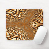 Bronze Fractal Mousepad Muismat (Met muis)