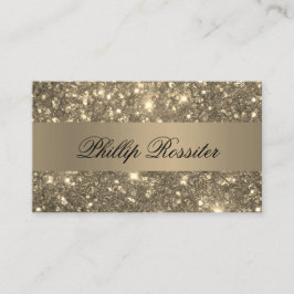 Bronze Glitter Event Planner Visitekaartje