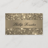 Bronze Glitter Event Planner Visitekaartje (Voorkant)