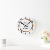 Bronze Glitter Gold Stain Modern Glam Lashes Salon Ronde Klok (Huis)