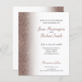 Bronze Glitter Paper Weddenschap (Voorkant / Achterkant)