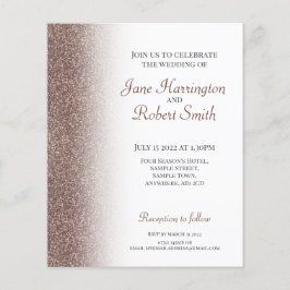Bronze Glitter Paper Weddenschap