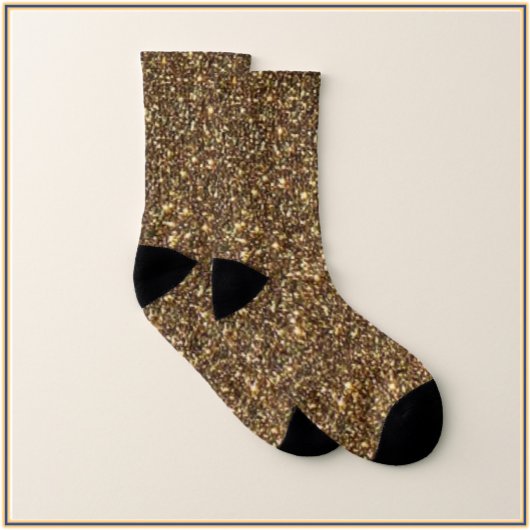 Bronze Glitter Sokken