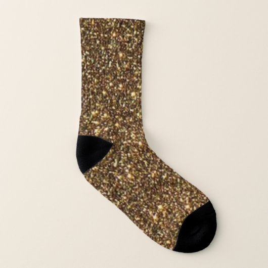 Bronze Glitter Sokken (Links binnenkant)