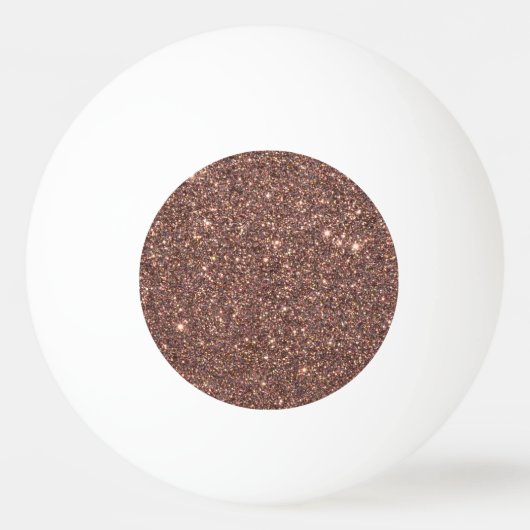 Bronze Glitter Sparkles Pingpongbal (Voorkant)