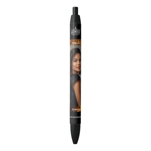 Bronze Glitz Aangepaste Wedstrijd Handtekening Pen (Voorkant Verticaal)