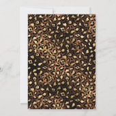 Bronze Gold Black Leopard 18e verjaardag Kaart (Achterkant)