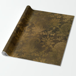  Bronze Gold Damask Cadeaupapier