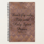 Bronze Gold Geometric Design Business Planner (Voorkant)