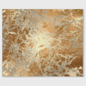 Bronze Gold Marble Pastel Unicorn Urban Abstract Cadeaupapier (Vlak)