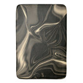 Bronze-golvingen op bruinbeige achtergrond badmat (Voorkant Verticaal)