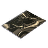 Bronze-golvingen op bruinbeige achtergrond notitieboek (Linkerzijde)