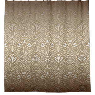Bronze, goud, Art nouveau, art deco, , patent Douchegordijn