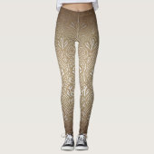 Bronze, goud, Art nouveau, art deco, , patent Leggings (Voorkant)