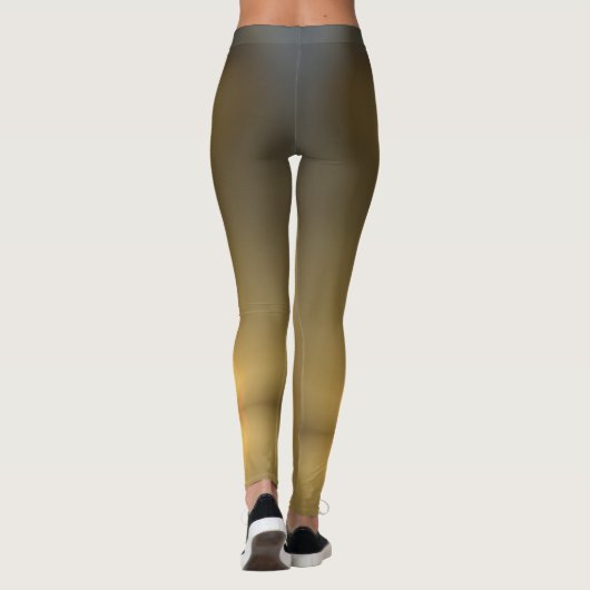 Bronze Gouden Pewter Glowing Chic Glam Gold Leggings (Achterkant)